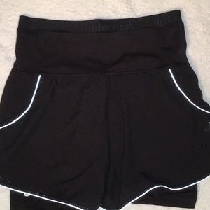 lululemon athletica Black Athletic Shorts size 10 . Like new!!
